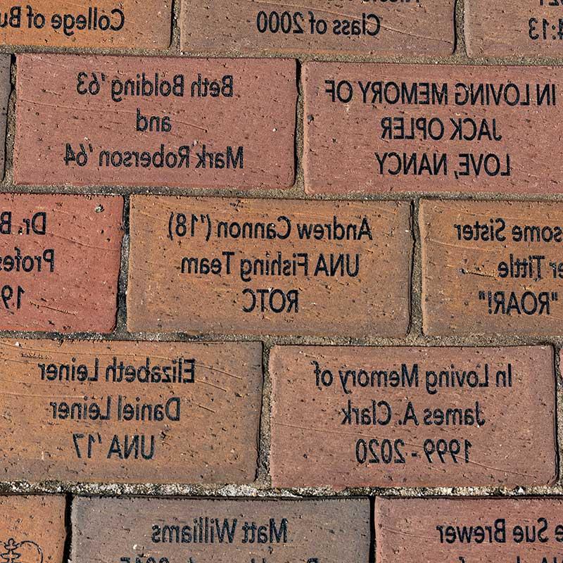 image of inscribed bricks